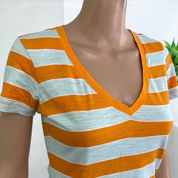 Nike The Athletic Dept. Orange & Gray Striped Tee - Picture 7 of 15